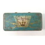 Vintage μεταλλικό κουτί από τσακμακόπετρες "CORONA"