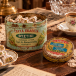 Vintage μεταλλικά κουτιά "ΜΕΖ παστίλλιες" και "Γλυκά Εκλεκτά- Κουφοπαντελής" (LOT 2 τεμ.) - Image 9