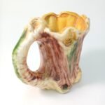 Vintage πολύχρωμα κεραμικά είδη σερβιρίσματος και σταχτοδοχείο "Φύση" - Image 4