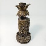 Ορειχάλκινο Κινεζικό κηροπήγιo με 4 Foo Dogs - Image 4