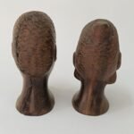 Ξύλινες Αφρικανικές προτομές (σετ 2 τεμαχίων) - Image 2