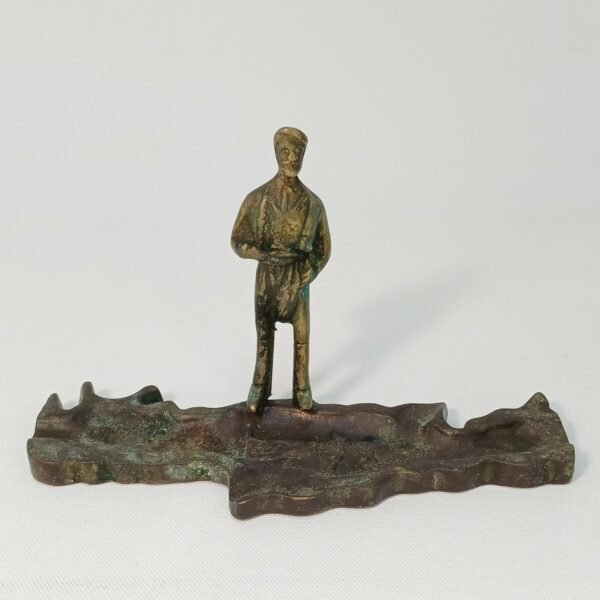 Μπρούτζινη θήκη πένας γραφείου "ΚΡΗΤΗ"