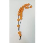 Κομπολόι πορτοκαλί χρώματος (μίμηση ρητίνης)