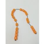 Κομπολόι ανοιχτό σε πορτοκαλί χρώμα (μίμηση ρητίνης)