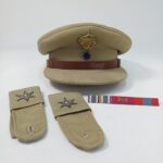 Πηλήκιο, επωμίδες, μπαρέτα (WWII) (Συλλογή 3 τεμαχίων)