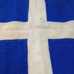 Ελληνική σημαία "Επίσημο σήμα πλώρης" από Πολεμικό πλοίο (τέλη δεκαετίας του 1980) - Image 3
