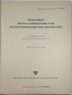 "Richtlinien für die Aufbereitung von Kesselspeisewasser und Kühlwasser" (1958) - Image 2