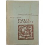 "Papier im Druck" Hans Kotte (1948)