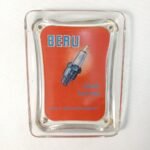 Διαφημιστικός γυάλινος δίσκος κερμάτων "BERU" Germany