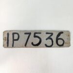 Vintage μεταλλική πινακίδα ιδιωτικής χρήσης, χειροποίητη