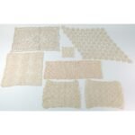 LOT 7 παραδοσιακών χειροποίητων πλεκτών σεμέν με βελονάκι (σε μπεζ αποχρώσεις)