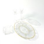 Υαλικά διακόσμησης σαλονιού (κρύσταλλο και γυαλί) (LOT 5 τεμ.)