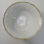 Είδη οικιακής χρήσης (κεραμικά και πορσελάνη) σε λευκό με χρυσό (LOT 6 τεμ.) vintage - Image 7