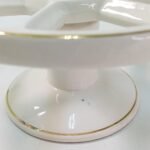 Είδη οικιακής χρήσης (κεραμικά και πορσελάνη) σε λευκό με χρυσό (LOT 6 τεμ.) vintage - Image 18