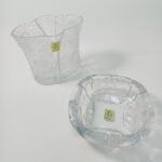 Vintage κρυστάλλινα διακοσμητικά (βάζο και τασάκι) "Étoile" Made in Japan