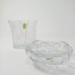 Vintage κρυστάλλινα διακοσμητικά (βάζο και τασάκι) "Étoile" Made in Japan - Image 2