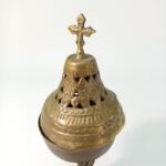 Ορειχάλκινα παραδοσιακά θυμιατά οικίας, αντίκες (2 τεμάχια) - Image 4