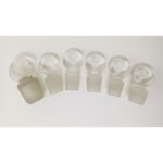 Vintage συλλεκτικά γυάλινα πώματα φιαλών (LOT 6 τεμαχίων)