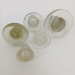 Vintage συλλεκτικά γυάλινα πώματα φιαλών με επίπεδη κεφαλή (LOT 5 τεμαχίων) - Image 4