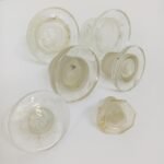 Vintage συλλεκτικά γυάλινα πώματα φιαλών με επίπεδη κεφαλή (LOT 6 τεμαχίων) - Image 4