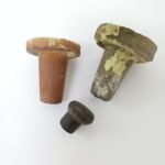 Vintage συλλεκτικά πώματα φιαλών από φυσικά υλικά (LOT 3 τεμαχίων)