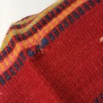 Παραδοσιακό μάλλινο υφαντό (κόκκινο με πολύχρωμες ρίγες) - Image 4