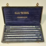 Vintage θήκη 7 θερμομέτρων "GLAS TRIEBEL- MANNHEIM" GERMANY, Συλλεκτικό