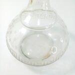 Διακοσμητικά γυάλινα αντικείμενα vintage (καράφα, μπολ, κηροπήγιο), (LOT 3 τεμ.) - Image 4