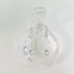 Διακοσμητικά γυάλινα αντικείμενα vintage (καράφα, μπολ, κηροπήγιο), (LOT 3 τεμ.) - Image 7