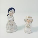 Πορσελάνινες φιγούρες κοριτσάκι και αγγελάκι