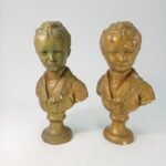 Γύψινες προτομές αγοριού (αντίγραφα της προτομής του Alexandre Brongniart) (2 τεμάχια)