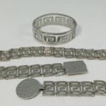 Επάργυρη ζώνη και βραχιόλι με ελληνικό μοτίβο του Μαιάνδρου - Image 2