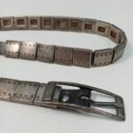 Vintage ισπανική ζώνη από μέταλλο και δέρμα - Image 2