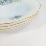 Σετ πιατικών από οπαλίνα (σχέδιο γαλάζιων λουλουδιών και χρυσές λεπτομέρειες) (8 τεμ.) - Image 5