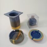 Κεραμικά είδη διακόσμησης (τασάκια/βάζο/ρόδι) (LOT 4 τεμαχίων)