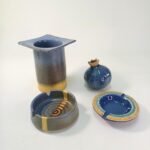 Κεραμικά είδη διακόσμησης (τασάκια/βάζο/ρόδι) (LOT 4 τεμαχίων) - Image 2