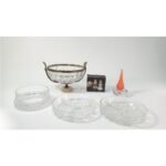 Διακοσμητικά είδη σαλονιού (κρύσταλλο και γυαλί) (LOT 6 τεμαχίων)