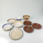 Κεραμικά παραδοσιακά πιατικά (LOT 9 τεμαχίων) (Bulgarian redware pottery/ Porcelaine opaque de Gien, France/ China) - Image 2