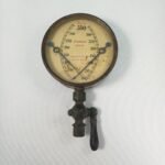 Μανόμετρο παλαιού τύπου μπρούτζινο "Lace, Wills & Co." Barry Dock