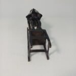 Χάλκινο γλυπτό "Κορίτσι στην καρέκλα" σε σχέδιο Juan Clara, συλλεκτικό - Image 5
