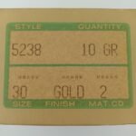 Κουμπιά ναυτικής ενδυμασίας (μεταλλικά, χρυσά) (100 τεμάχια) -size 30- - Image 3