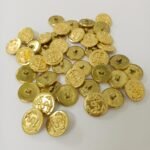 Κουμπιά ναυτικής ενδυμασίας (μεταλλικά, χρυσά) (100 τεμάχια) -size 36-