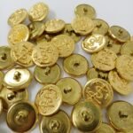 Κουμπιά ναυτικής ενδυμασίας (μεταλλικά, χρυσά) (100 τεμάχια) -size 36- - Image 2