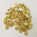 Κουμπιά ναυτικής ενδυμασίας (μεταλλικά, χρυσά) (100 τεμάχια) -size 24-