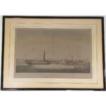 Γκραβούρα "Ships of the general steam navigation company, off Rotterdam" 1842