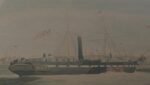 Γκραβούρα "Ships of the general steam navigation company, off Rotterdam" 1842 - Image 5