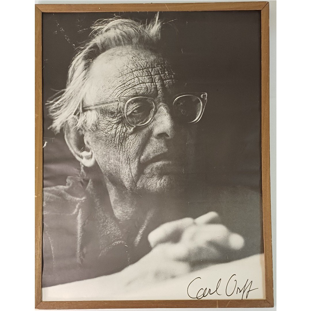 A-A18-20250907_161918 Φωτογραφία του Carl Orff και την ιδιόχειρη υπογραφή του - 20ού αιώνα (χάρτινη εκτύπωση) - Image 1
