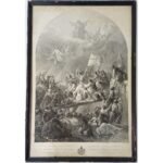 "Έξοδος της φρουράς του Μεσολογγίου - 10/22 Απριλίου 1826" του Θεόδωρου Βρυζάκη 1856 (Χαρακτικό αφιερωμένο στον Βασιλέα Όθωνα Α΄)