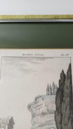 Επιζωγραφισμένη γκραβούρα "La Grecia antica decaduta nella schiavitu" Galleria Antica - Tav.39 του 19ου αιώνα - Image 4