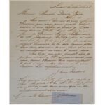 Χειρόγραφη επιστολή με την υπογραφή "Heinrich Schliemann" (Ερρίκου Σλήμαν) 10/8/1858
